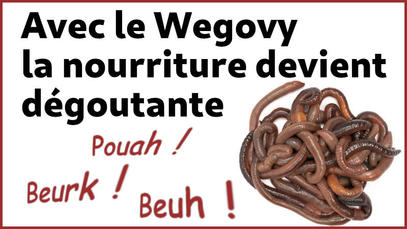 Avec le Wegovy la nourriture devient dégoutante Oui, les analogues du GLP-1 diminuent fréquemment le plaisir de manger. Ce phénomène découle directement de la façon dont ces molécules modifient la chimie du cerveau, en particulier le circuit de la récompense.