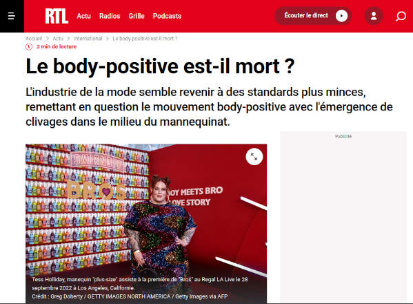 Le body-positive est-il mort ? La mode des formes est-elle dj rvolue ?