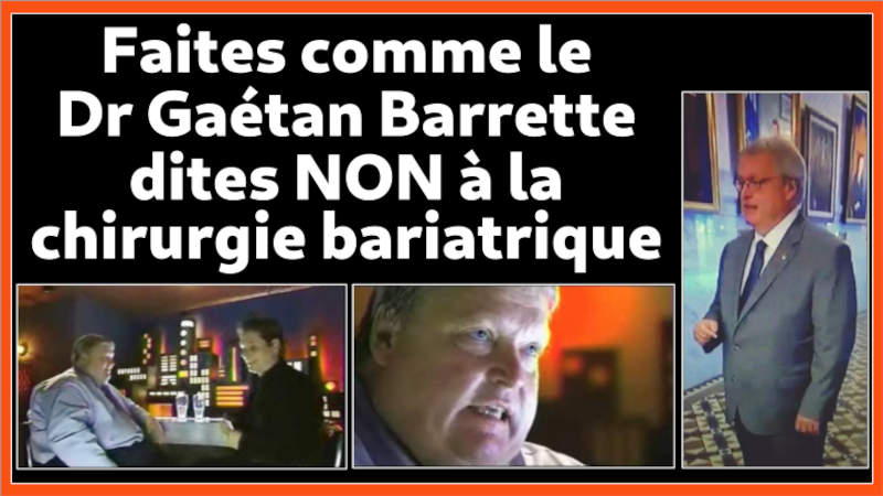 Voici pourquoi il n'a pas choisi la chirurgie bariatique