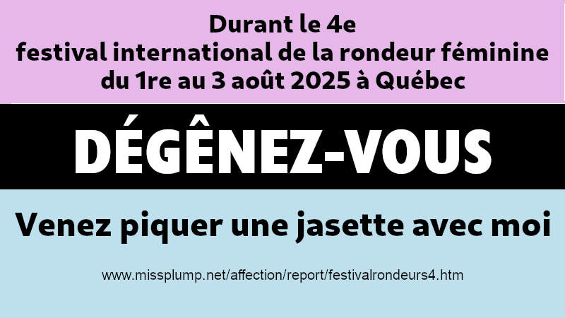 Durant le 4e festival international de la rondeur fminine du 1re au 3 aot 2025  Qubec