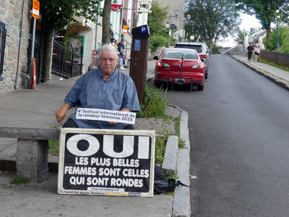 Reportage sur la manifestation casting lors du quatrime festival international de la rondeur fminine au Vieux-Qubec