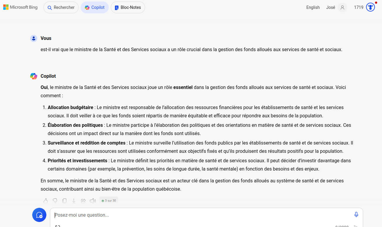 le rle du MSSS d'aprs IA de Copilot