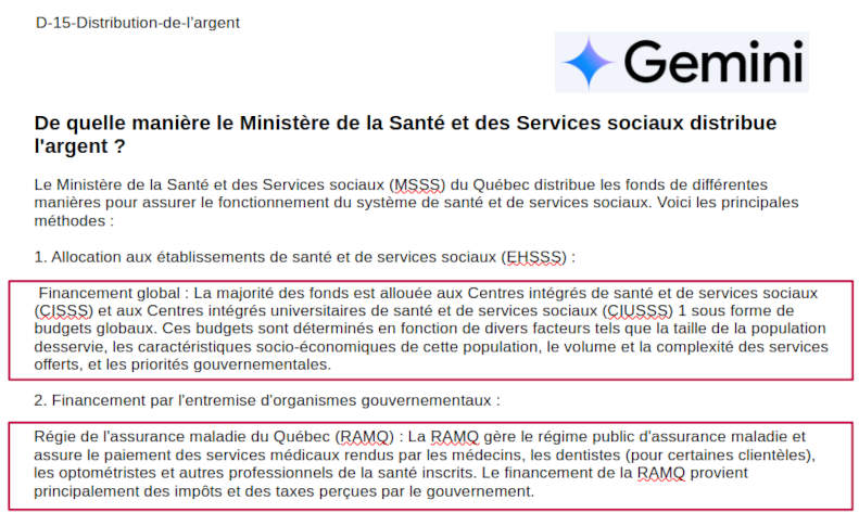 C'est le ministre de la sant et des services sociaux qui distribue l'argent